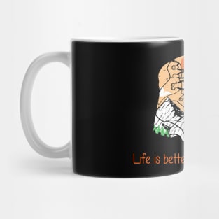 Life is better in hiking boots Mug